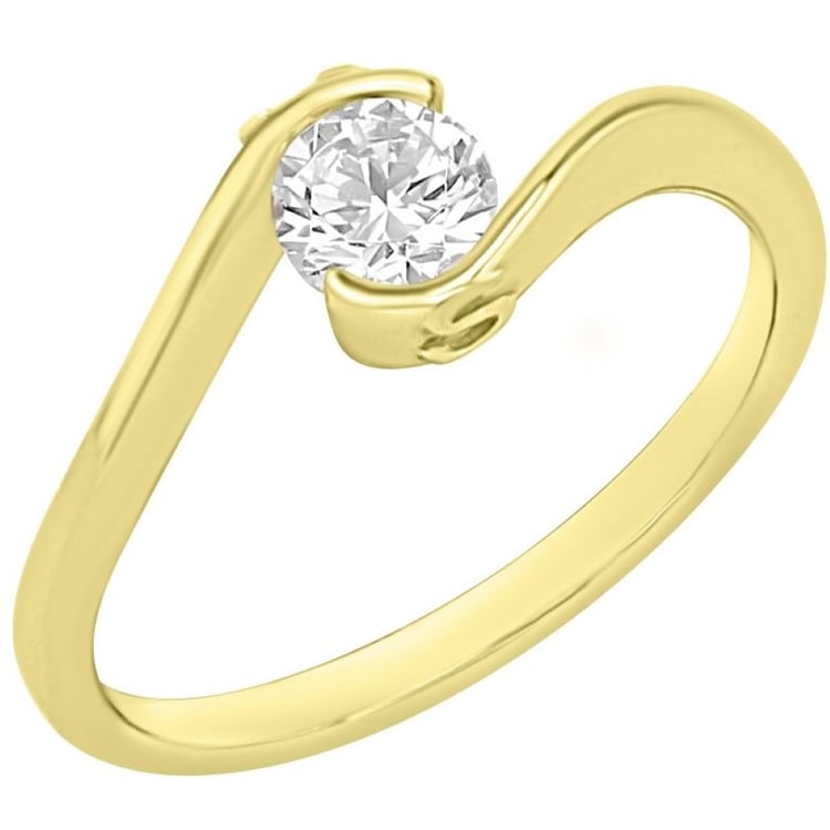 Verlobungsring mit Buchstaben und Diamanten Saffar