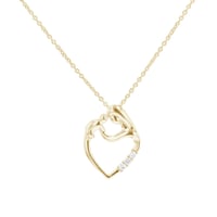 Anhänger Mutter und Kind mit Diamanten Eisa