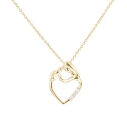 Anhänger Mutter und Kind mit Diamanten Eisa