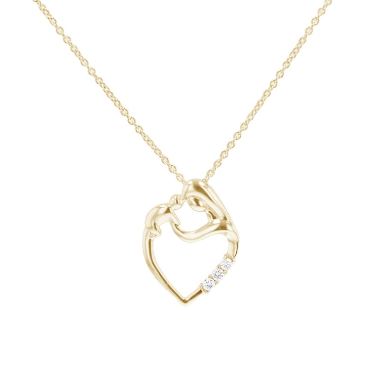 Anhänger Mutter und Kind mit Diamanten Eisa