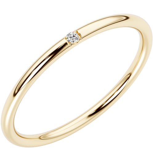 Zarter Ring mit einem Lab Grown Diamanten Beryl