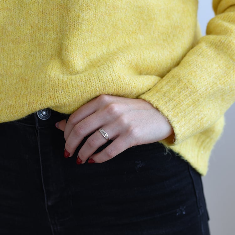 Goldring mit Gravur 58231