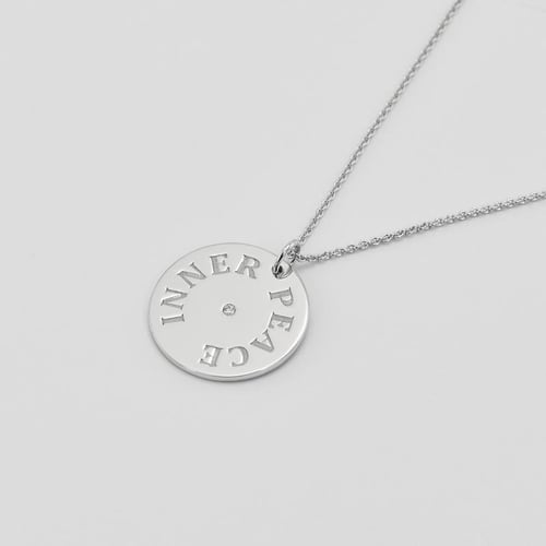 Goldanhänger mit Diamanten und individueller Gravur Cassius