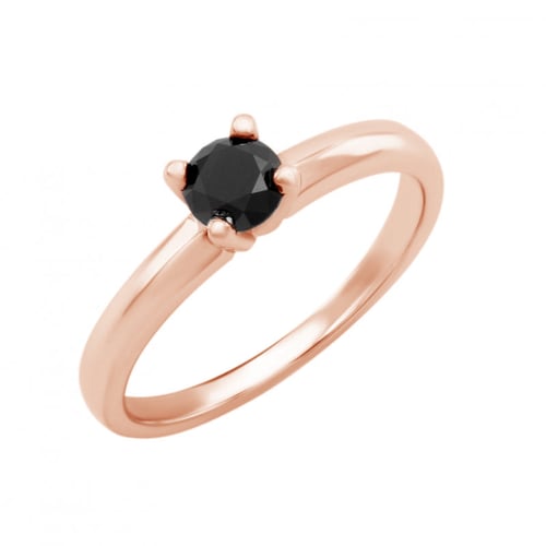 Verlobungsring mit schwarzem Diamant Zandia