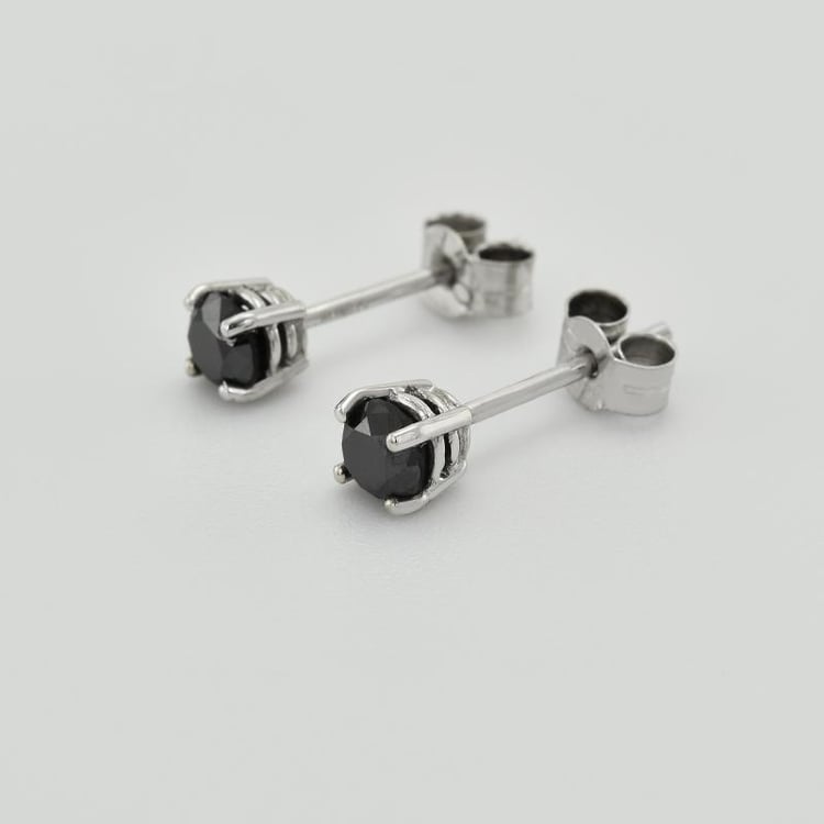 Ohrstecker mit schwarzen 0.5ct Diamanten Kesha 26716