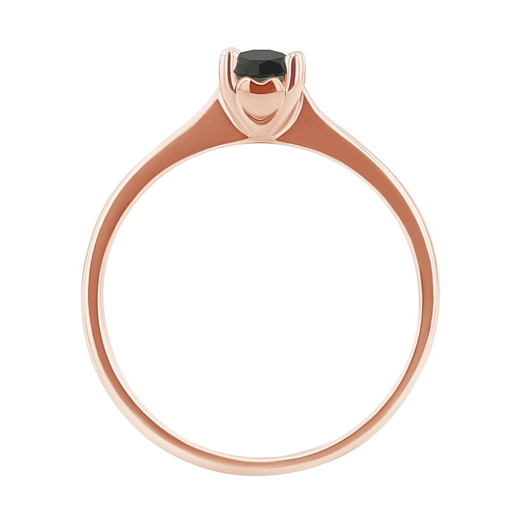 Verlobungsring mit schwarzem Diamant Lenal 136212