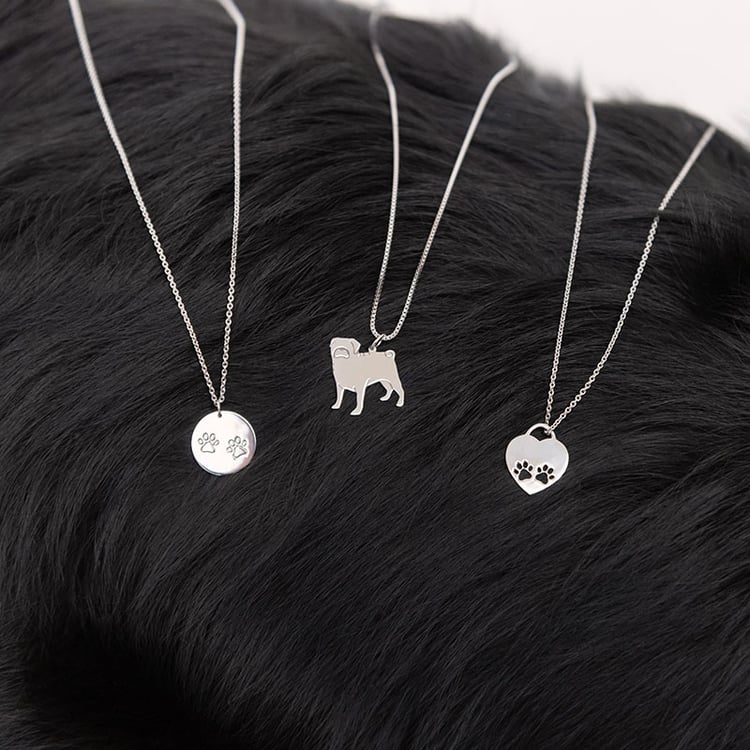 Anhänger mit Pfoten und Gravur Johan 98186