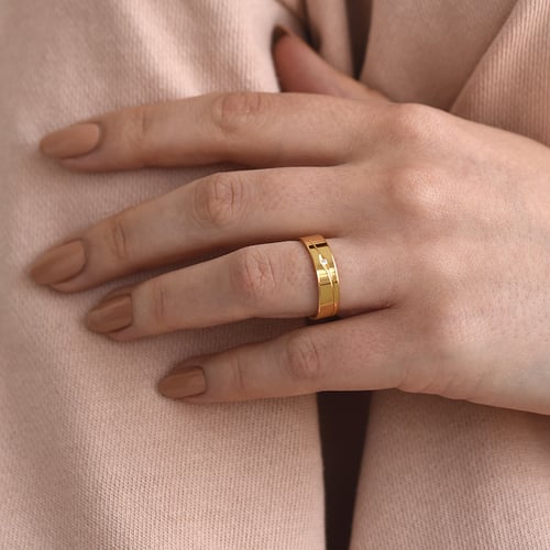 Flache Eheringe aus Gold mit Diamanten Tesar