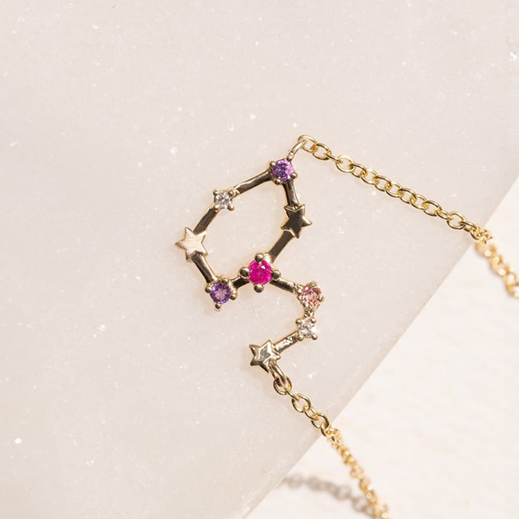 Halskette mit Tierkreiszeichen Leo 140944