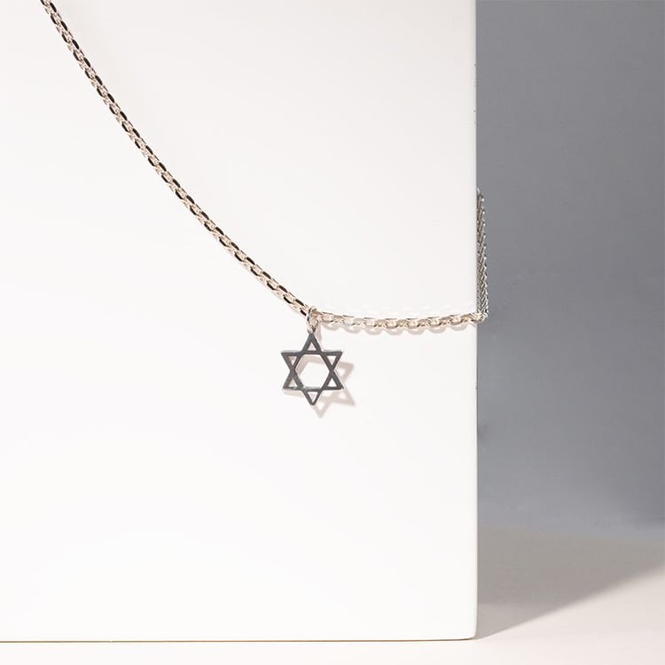 Silberner Anhänger Davidstern 131407