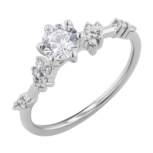 Romantischer Verlobungsring mit Lab Grown Diamanten Therese