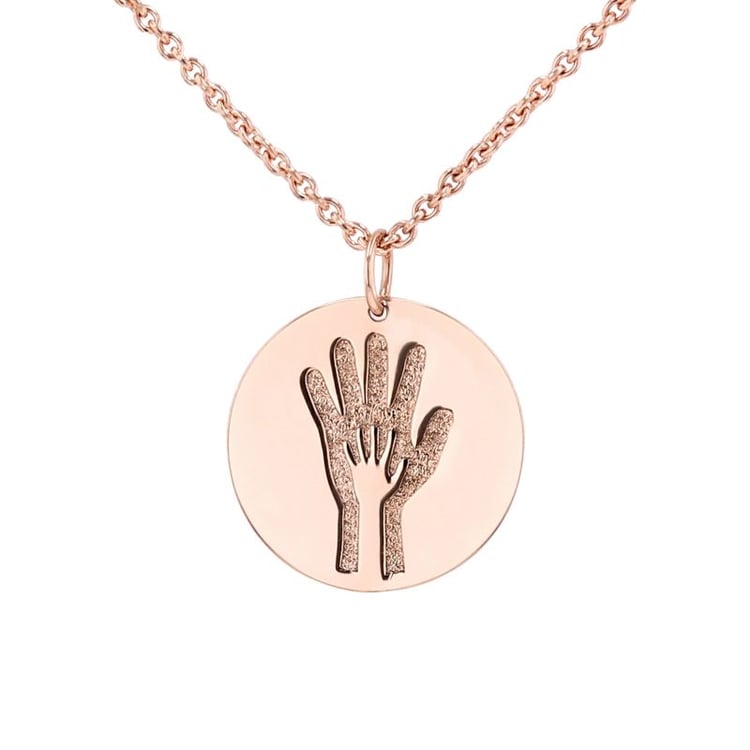 Anhänger mit Gravur einer Hand Mimi