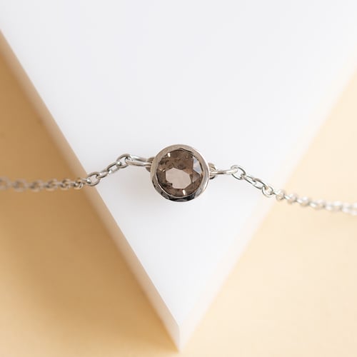 Silbernes Armband mit Rauchquarz Arleth