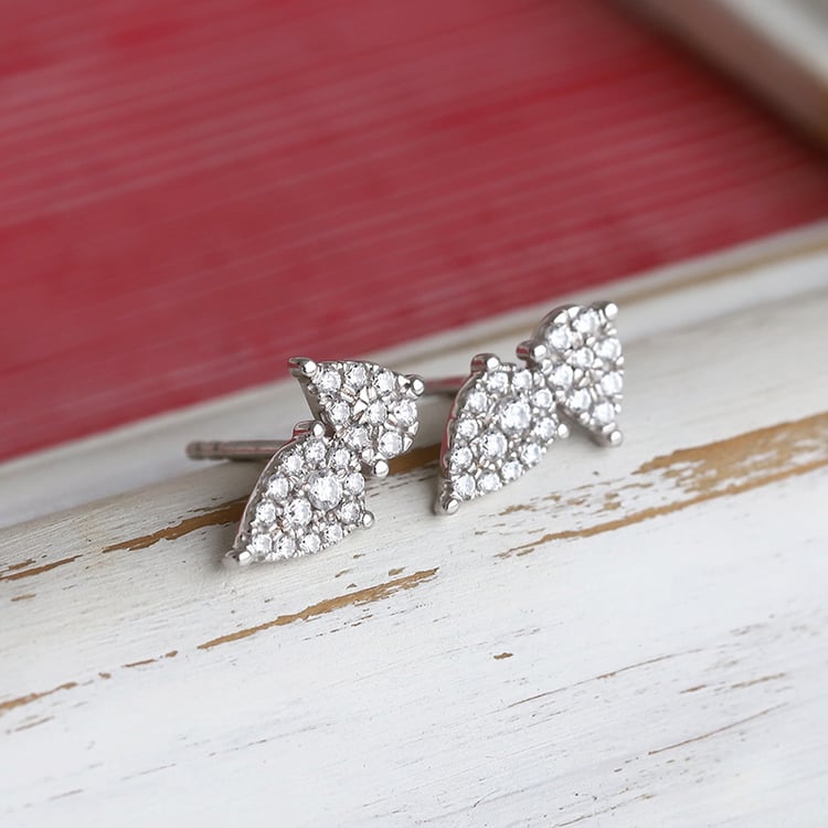 Atypische Ohrringe voller Diamanten Meryem 85854