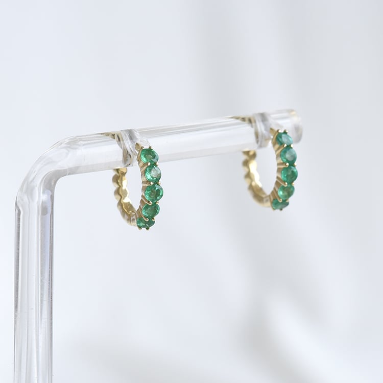 Zarte Ohrringe mit Smaragden Patton 85822