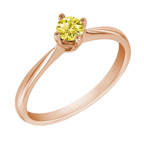 Verlobungsring mit gelbem Diamant Sevati