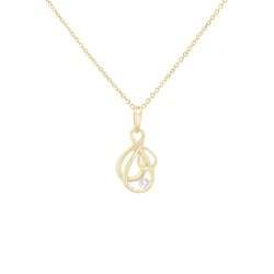 Eleganter Anhänger aus Gold mit Diamant Danyil