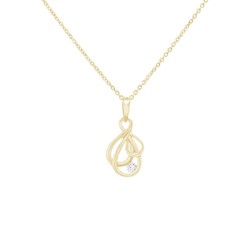 Eleganter Anhänger aus Gold mit Diamant Danyil
