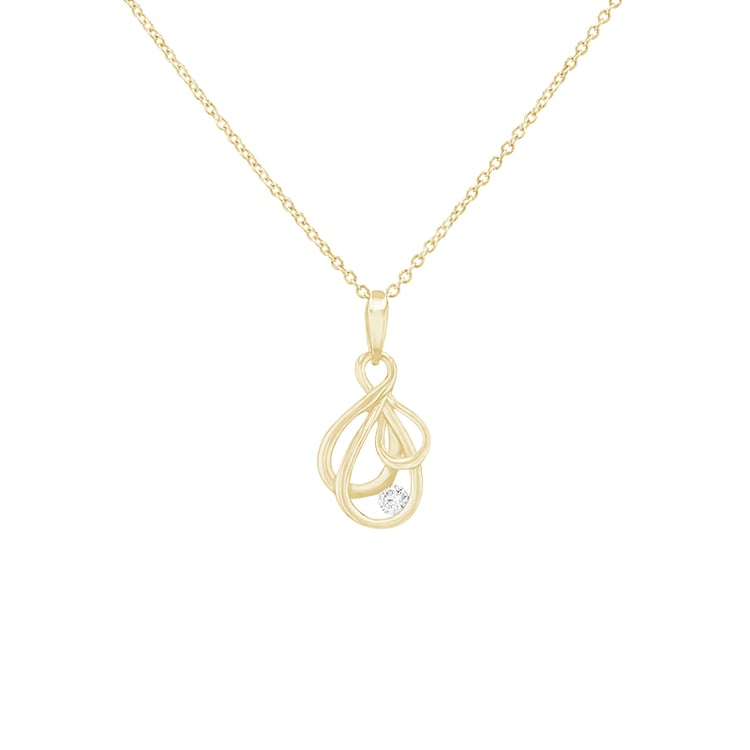 Eleganter Anhänger aus Gold mit Diamant Danyil