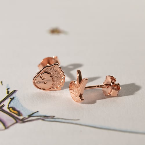 Silberne Ohrstecker Der Kleine Prinz und der Fuchs