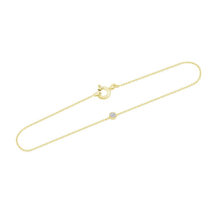 Minimalistisches Goldarmband mit Lab Grown Diamanten Bonato