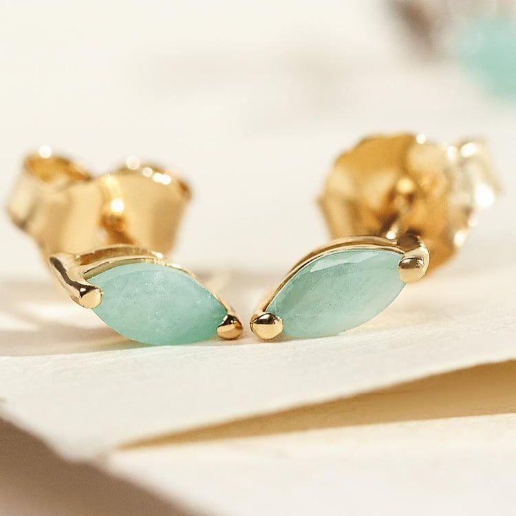 Minimalistische Ohrringe mit Smaragden 158416