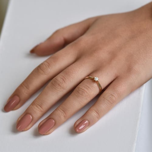 Verlobungsring mit einem Lab Grown Diamanten Iravan