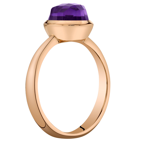 Ring aus Roségold mit Amethyst Pitie 26035