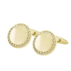 Manschettenknöpfe aus Gold mit Diamanten Tallis