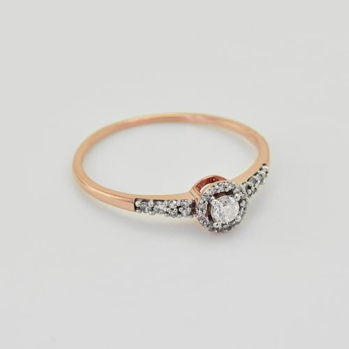 Haloring mit Diamanten Mourise