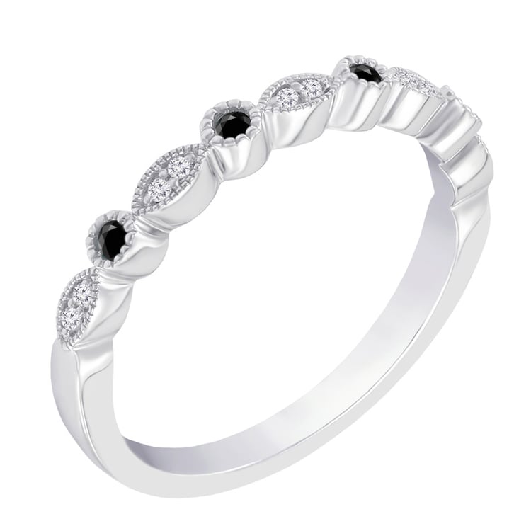 Eternity-Ring mit schwarzen und weißen Diamanten Alanis 99304
