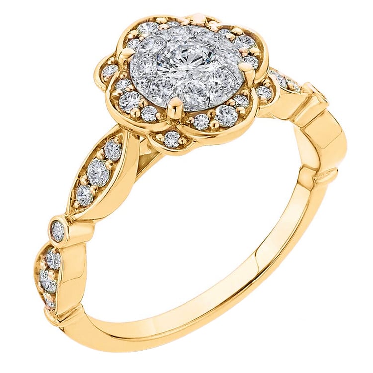 Diamantblume Verlobungsring Jazlyn 51757