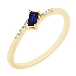 Ring mit Saphir und Diamanten Margareta