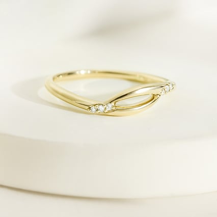 Atypischer Ring aus Silber mit Lab Grown Diamanten Nils