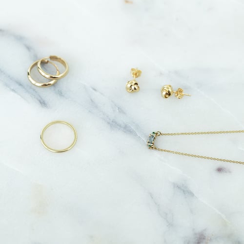 Kette mit Salt and Pepper Diamant, Smaragden und Moissaniten Matilda