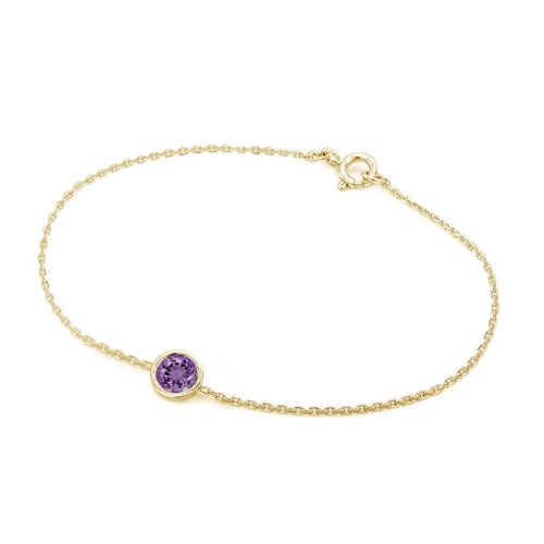 Goldarmband mit Amethyst Arleth