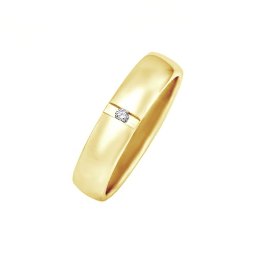 Goldene Eheringe mit Diamanten Yank