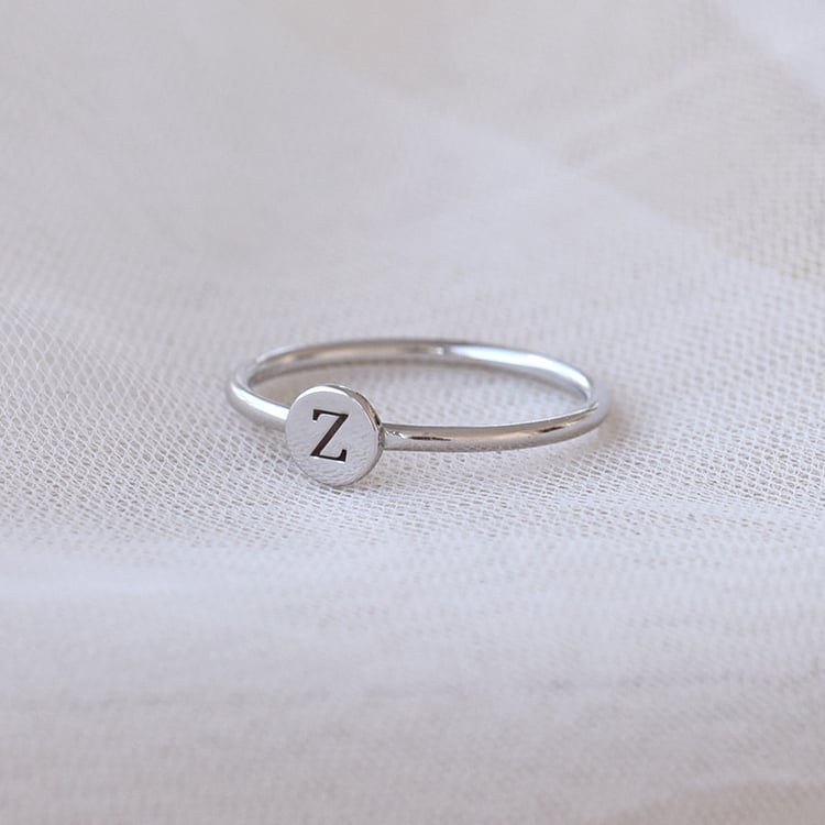 Ring mit Gravur Buchstaben 67561