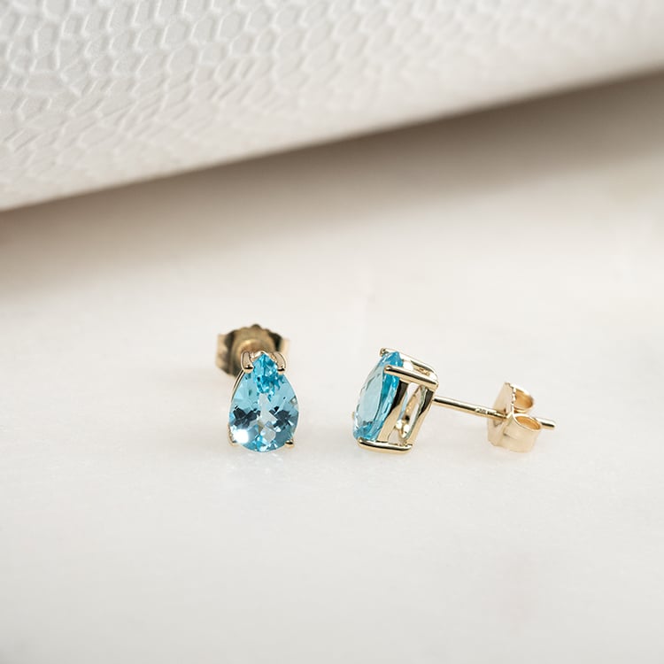 Anhänger und Ohrringe mit Topasen und Diamanten Plame 133309