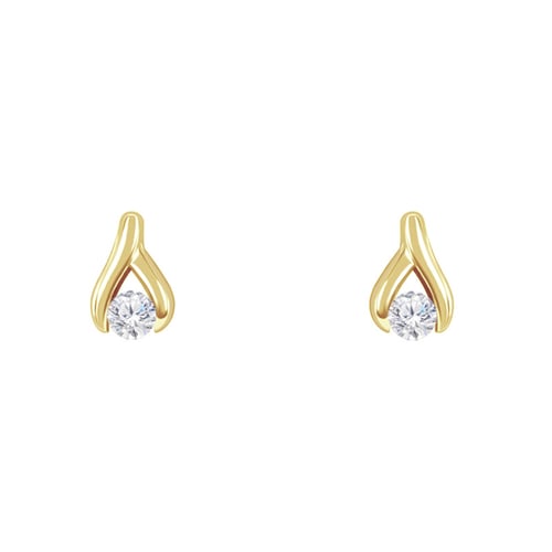 Dezente Ohrstecker mit Lab Grown Diamanten Fox
