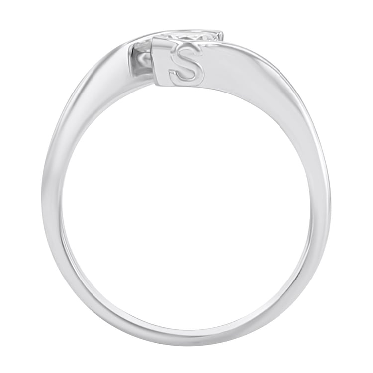Verlobungsring mit Buchstaben und Diamanten Saffar 166948