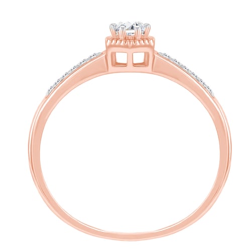 Ring mit seitlichen Diamanten Plautine