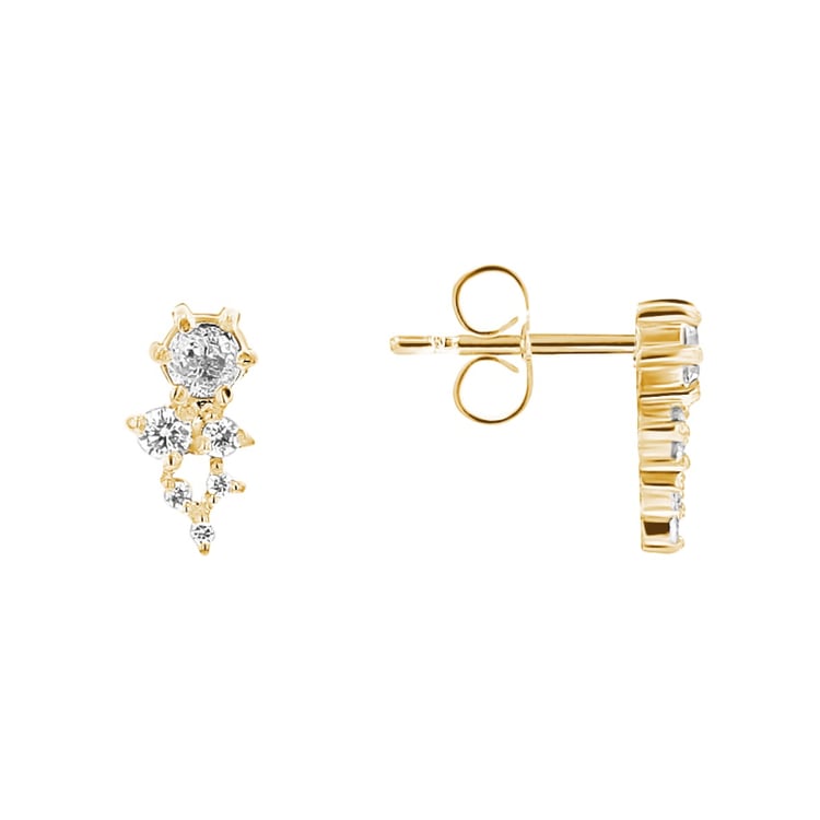 Cluster-Ohrringe mit Diamanten Ellie