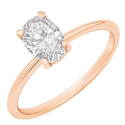 Verlobungsring mit Buchstabenund Lab Grown Diamanten Frost
