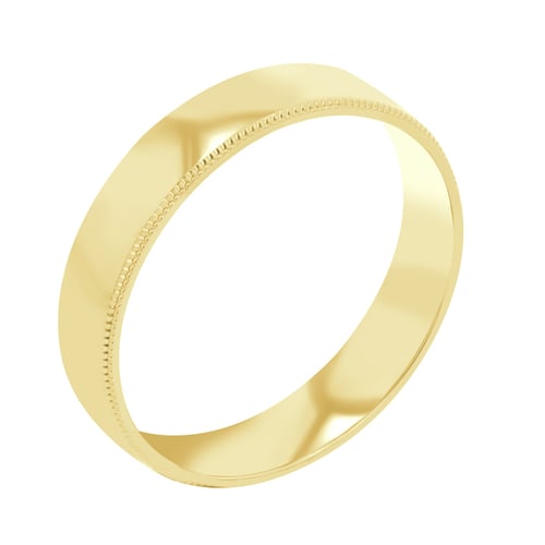 Goldene Eheringe mit einem verzierten Rand Rayan