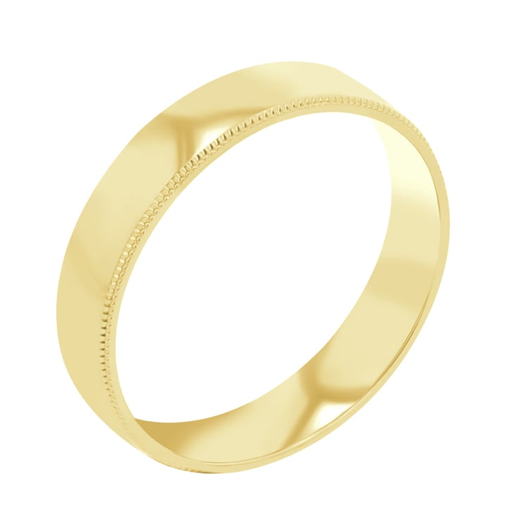 Goldene Eheringe mit einem verzierten Rand Rayan 113877