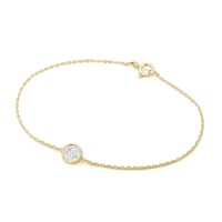 Minimalistisches Armband mit einem Moissaniten Arleth