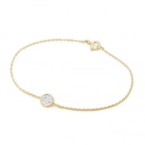 Minimalistisches Armband mit einem Moissaniten Arleth