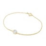 Minimalistisches Armband mit einem Moissaniten Arleth