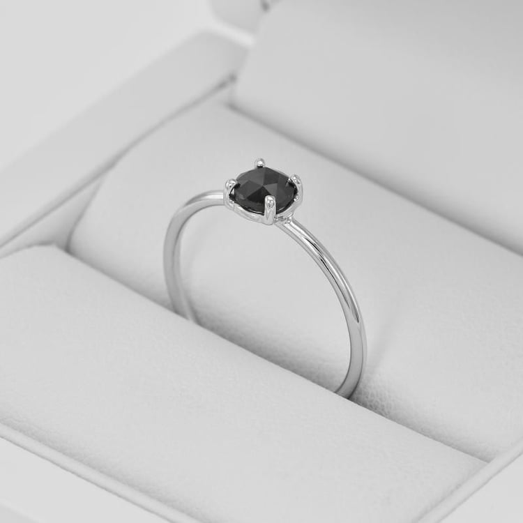 Verlobungsring mit schwarzem Diamanten Paolo 110174